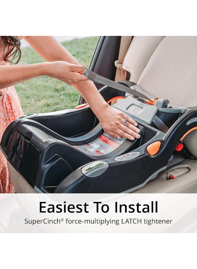 Chicco مقعد سيارة للأطفال Chicco KeyFit® 30 ClearTex® وقاعدة، مقعد موجه للخلف للأطفال من 4-30 رطل، يتضمن دعم رأس وجسم الطفل، متوافق مع عربات Chicco، معدات سفر الأطفال | رمادي/Slate - Image 3