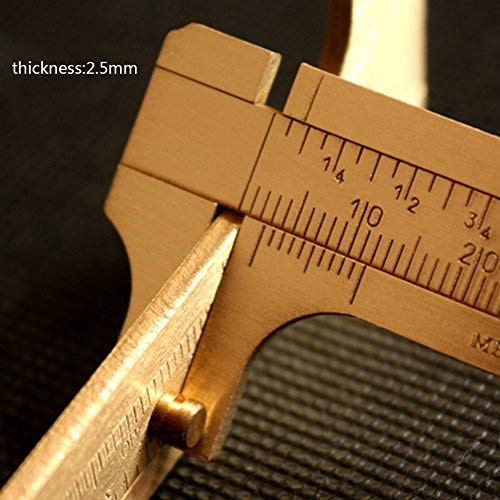 EKLOEN Mini Brass Sliding 80mm Double Scale Caliper for Measuring Gemstones and Jewelry Components Bead - Image 4