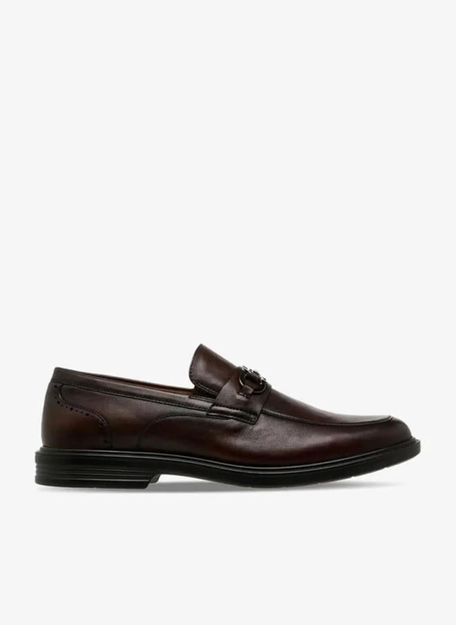 لو كونفورت Men Leather Slip-On Loafers