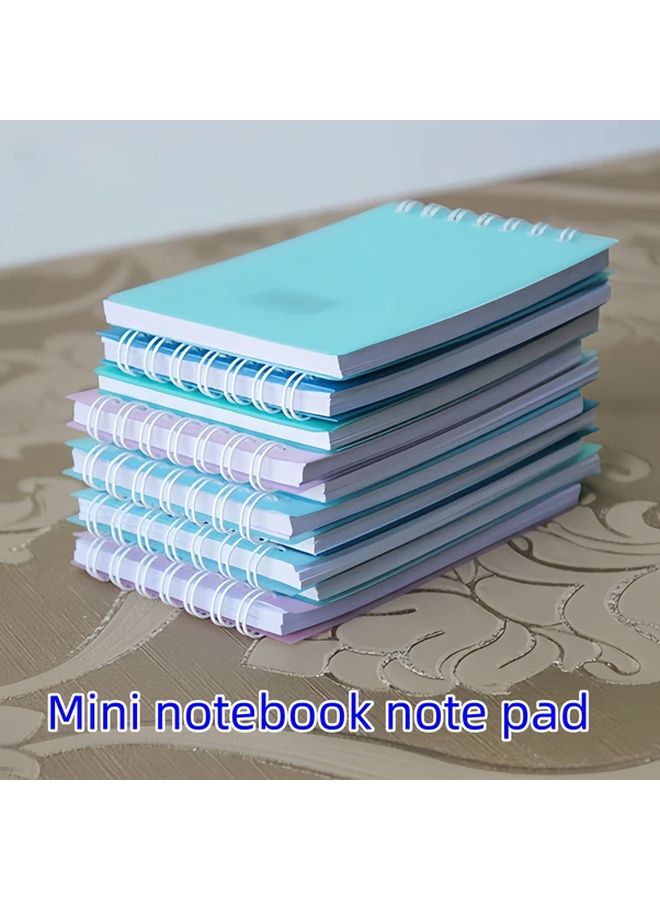 Mixed Color 4pcs Fashionable Mini Notebook Pocket Size Memo Pad Coil Notebook - Image 2