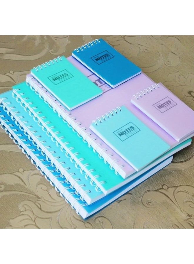 Mixed Color 4pcs Fashionable Mini Notebook Pocket Size Memo Pad Coil Notebook - Image 3