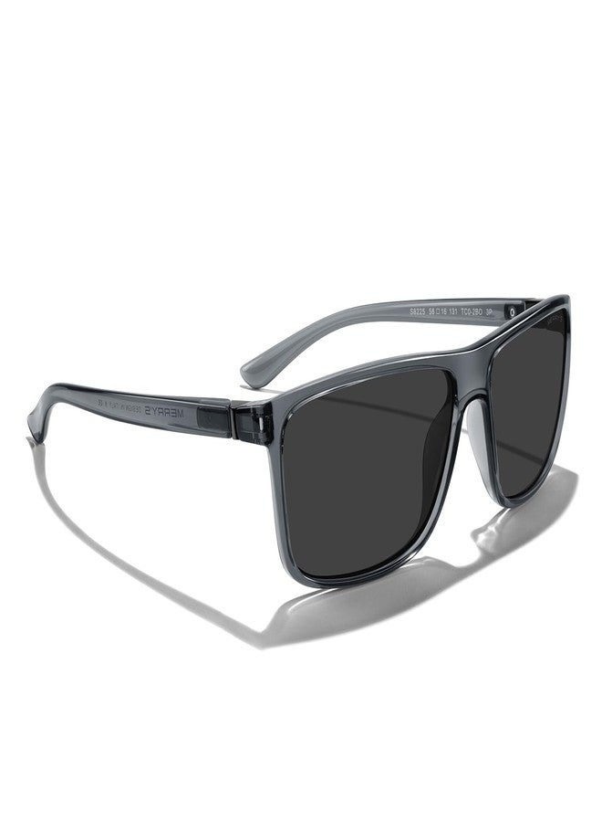 MERRY'S Rectangular Polarized Sports Sunglasses for Men Women Cycling Driving Fishing UV400 Protection S8225 - Image 5