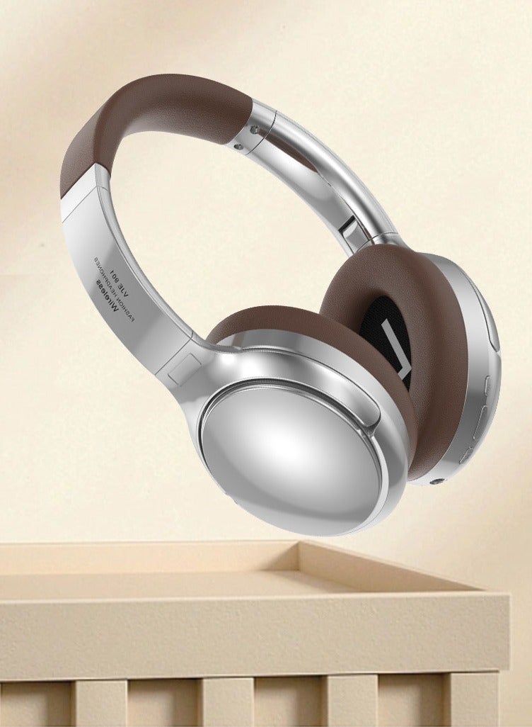Retro Style Wireless Bluetooth Headset - High-Appearance Level Metal Headset, Universal Wireless Headset for Mobile Phone and Computer, Ideal for Sports and Gaming - Image 4