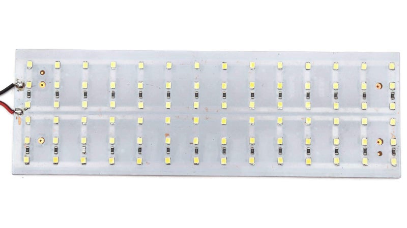 Electronicspices Electronic Spices Aluminum 12V High Brightness DC LED Bulb 84 SMD LED Light for Car, Home and Kitchen Use, Flanged Bulb Base, Pack of 1, Grey - Image 1