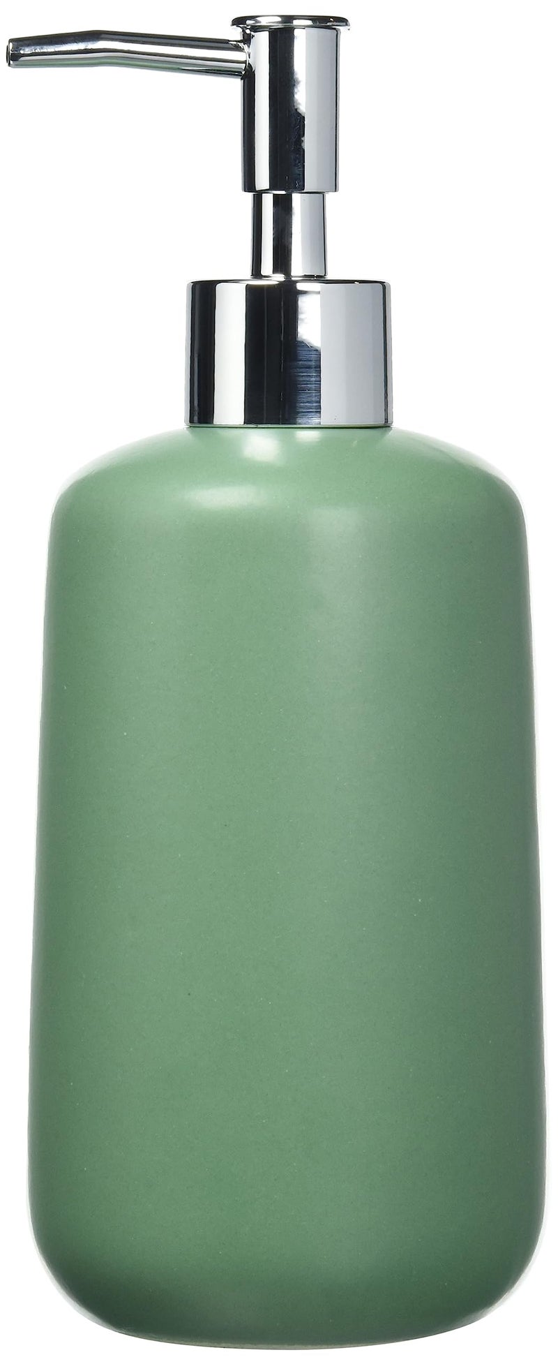 Allstar Olinda Refillable Tapered Hand Soap Dispenser Frosted Finish Ceramic 500 ml 8 x 20 x 77 cm Green