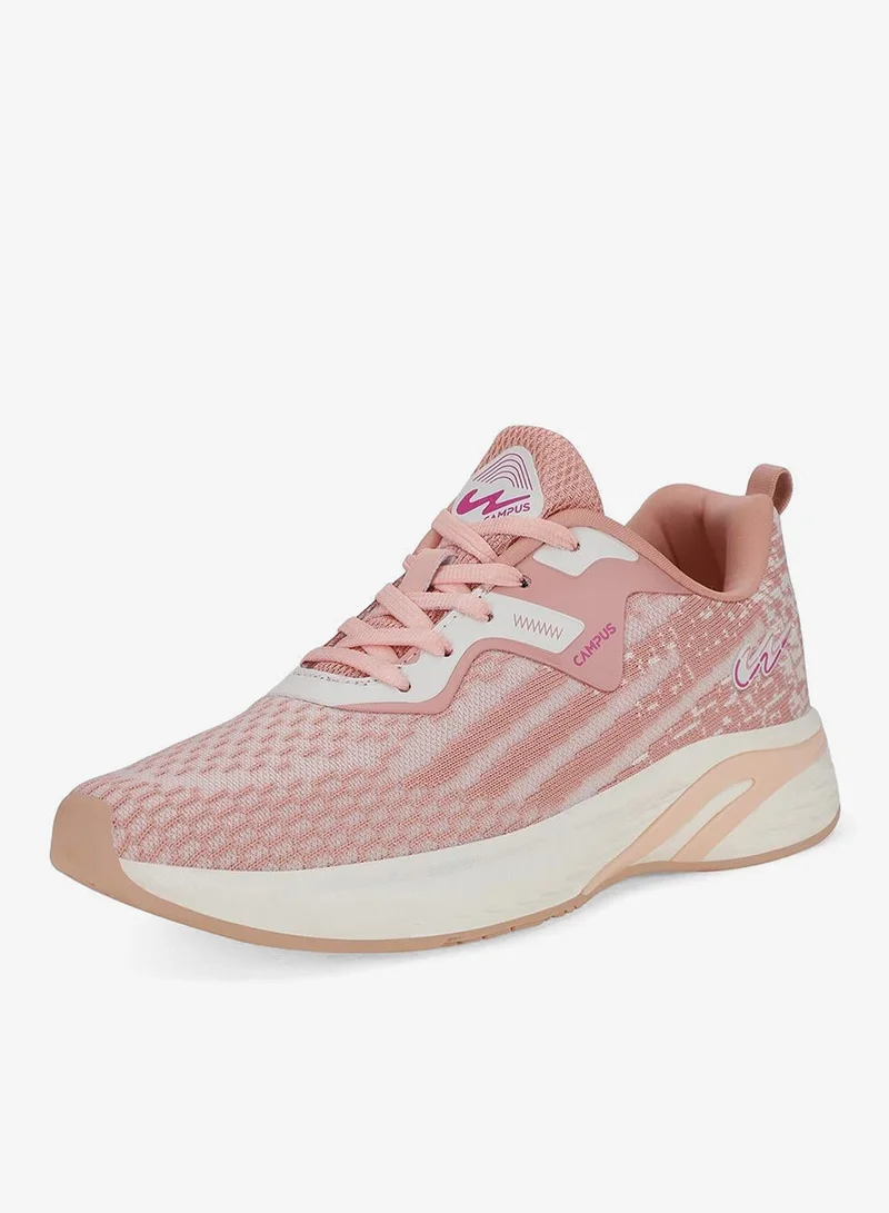 CAMPUS Peach/Off Wht Campus Women's Running Sneakers – Mesh, Cushioned Midsole – Peach/Off White for Women | Best Price UAE