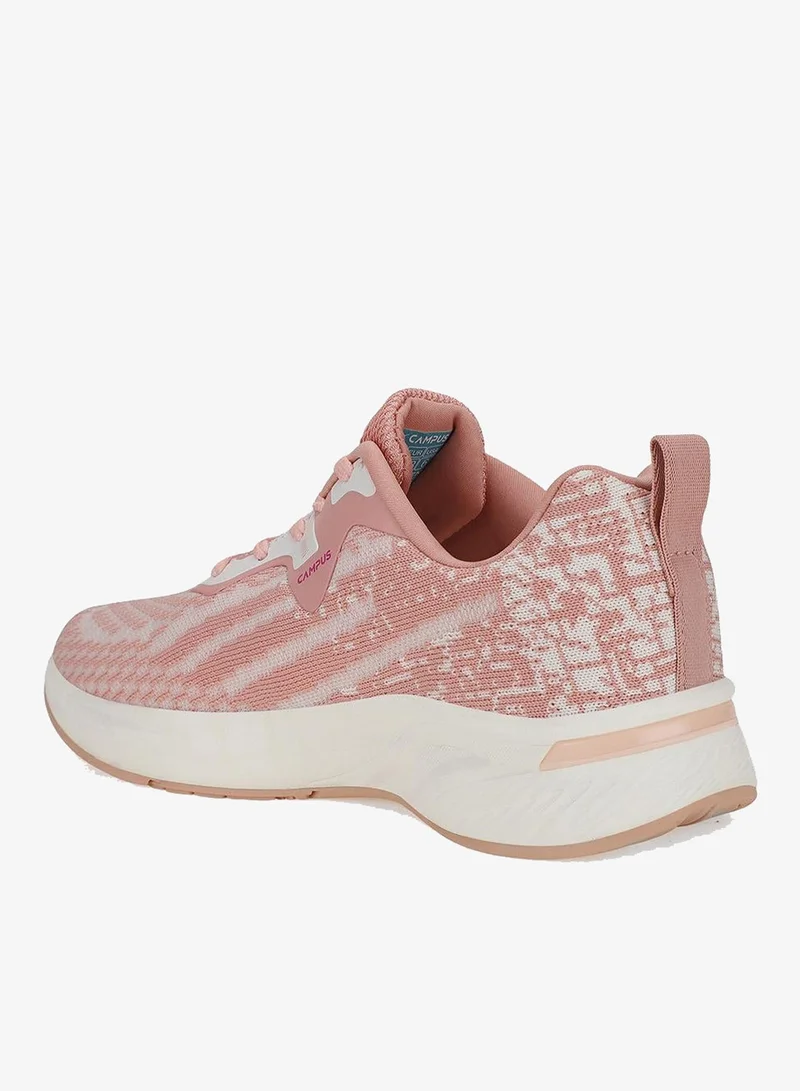 CAMPUS Peach/Off Wht Campus Women's Running Sneakers – Mesh, Cushioned Midsole – Peach/Off White for Women | Best Price UAE