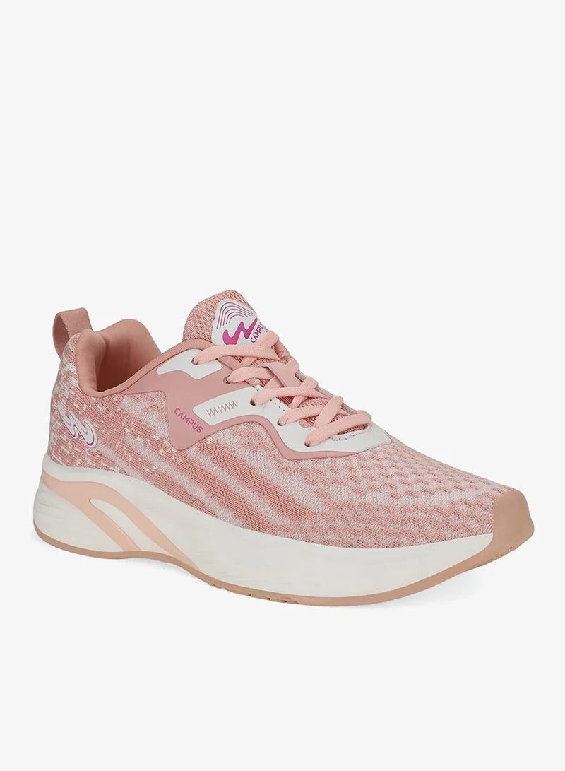 CAMPUS Peach/Off Wht Campus Women's Running Sneakers – Mesh, Cushioned Midsole – Peach/Off White for Women | Best Price UAE