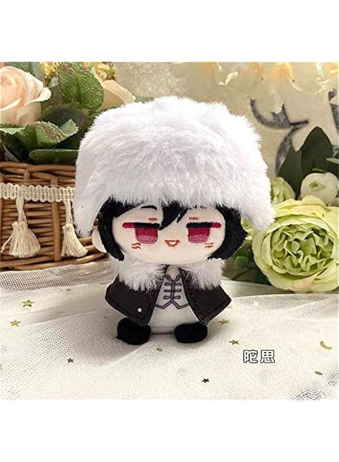 Anime Plush Doll Dazai Osamu Nakahara Chuuya Edogawa Rampo Mini Pendant Keychain Cute Toy Kids Gift（Dostoyevsky Fyodor ） - Image 2