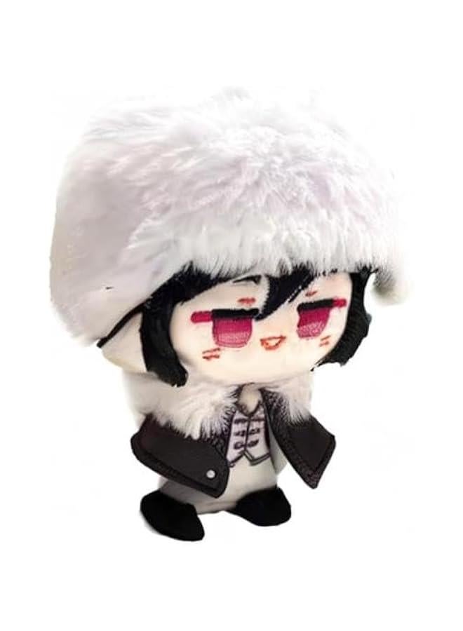 Anime Plush Doll Dazai Osamu Nakahara Chuuya Edogawa Rampo Mini Pendant Keychain Cute Toy Kids Gift（Dostoyevsky Fyodor ） - Image 3