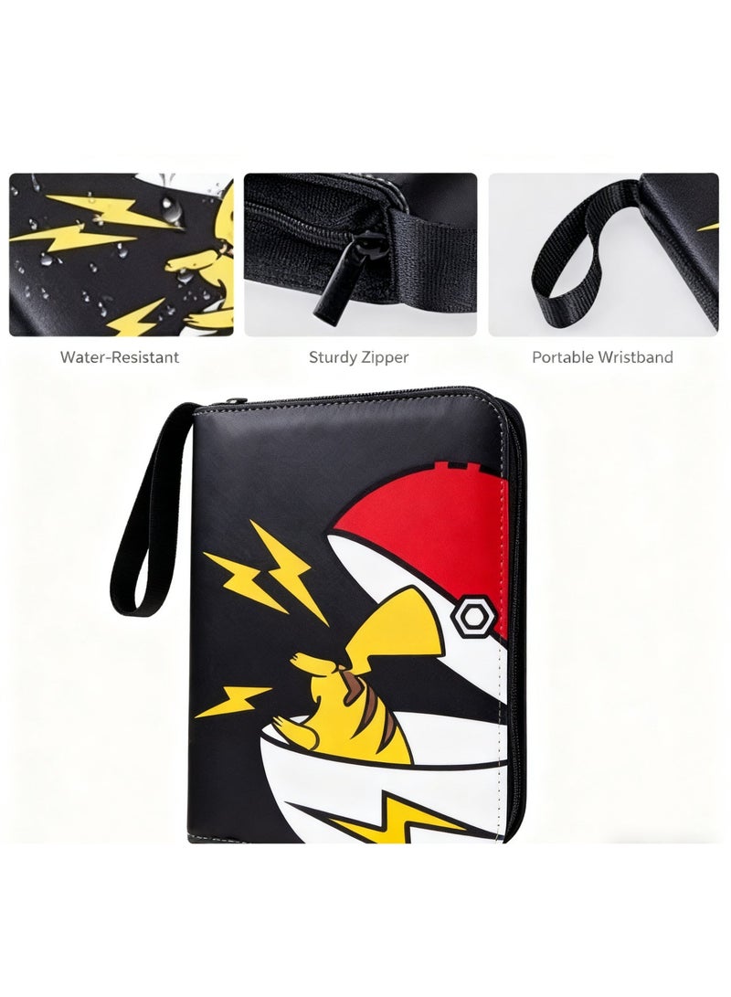 Aknzlmed Carrying Case Compatible With PTCG Trading Card，MTG And Pokémon Cards, Etc., Can Hold 400 Cards, A Great Gift For Kids - Image 4
