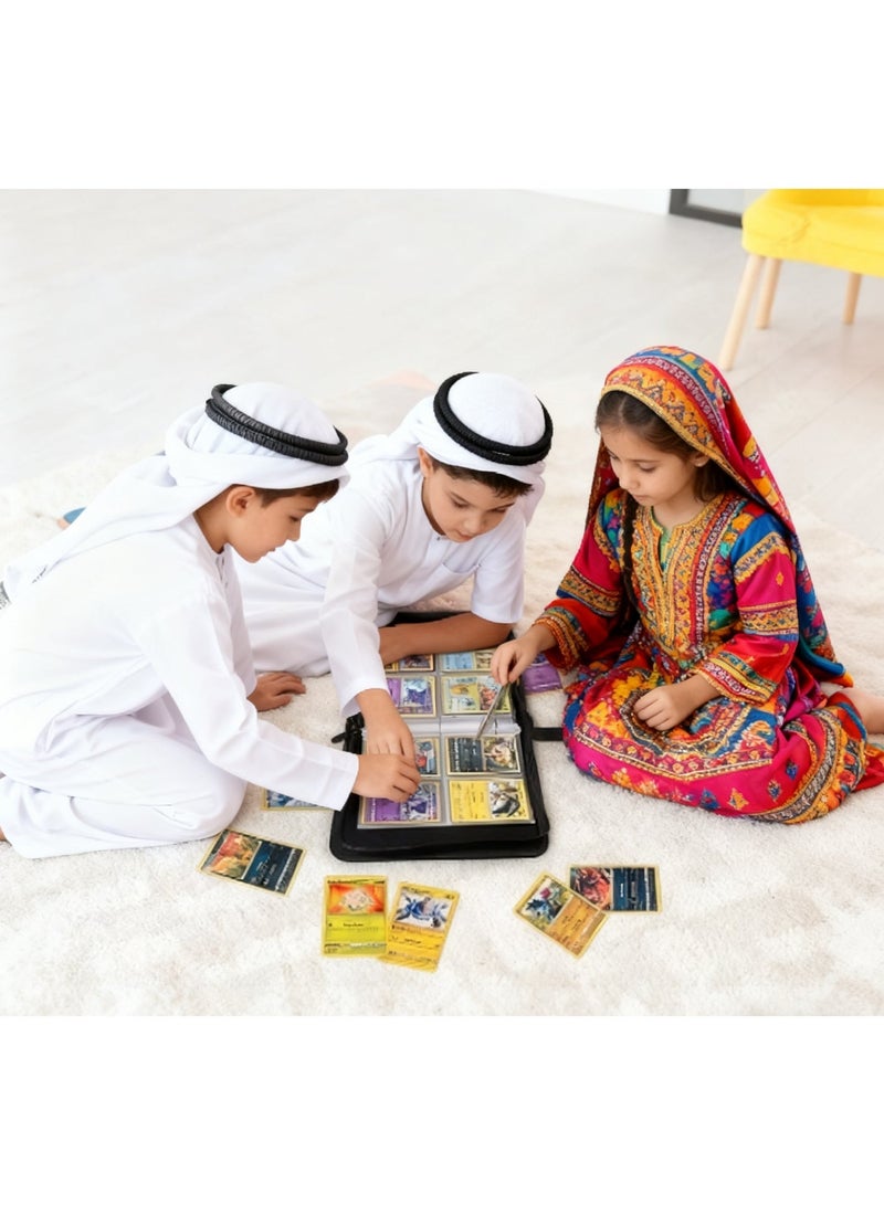 Aknzlmed Carrying Case Compatible With PTCG Trading Card，MTG And Pokémon Cards, Etc., Can Hold 400 Cards, A Great Gift For Kids - Image 3