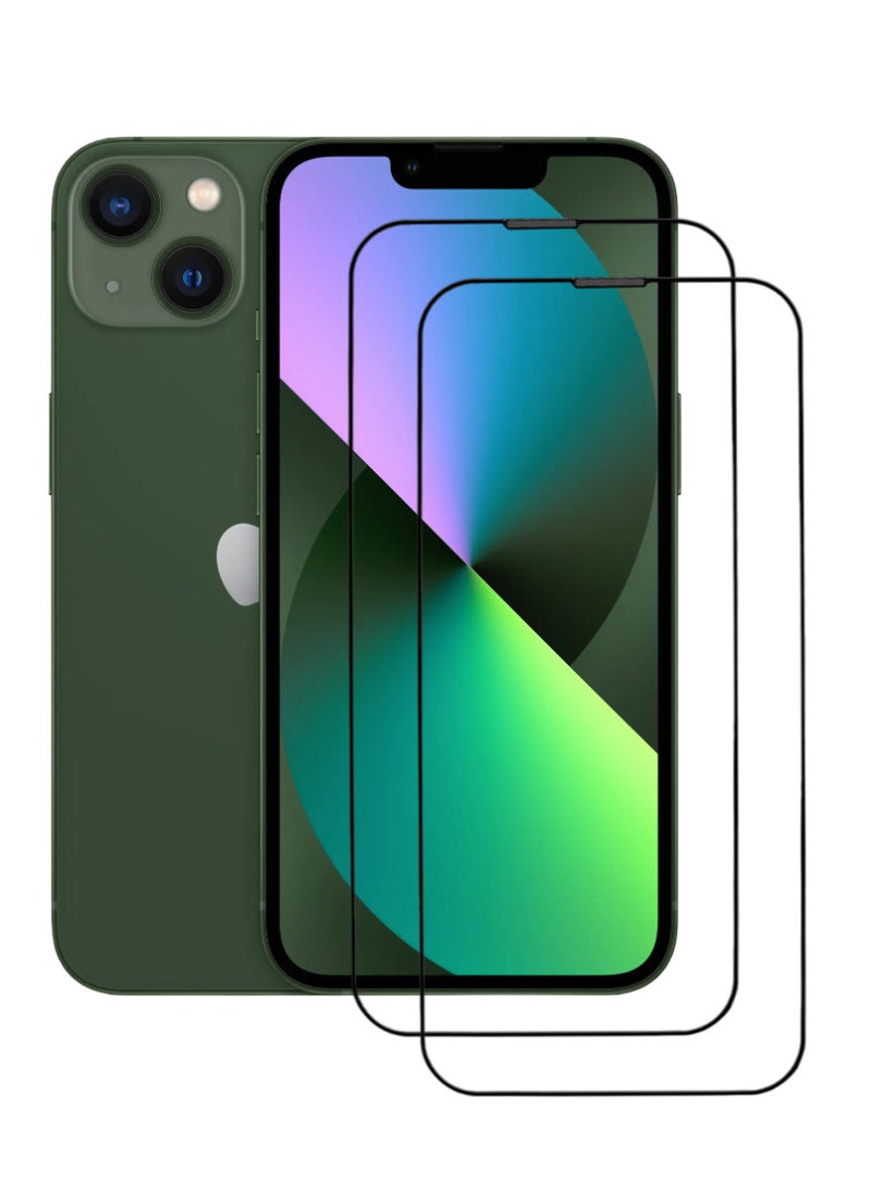 ACLIX 2 Pieces Antistatic ESD Dustproof Premium Quality High Definition Tempered Glass Screen Protector Designed For  iPhone 13 - Image 1