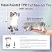 YVBBHE Big Hand Painted Cat Squishy ToysLarge Cute Ultra Soft Kitty Squeeze Fidget Toys for Stress Relief Kawaii Squishies Sticky Animal Toys for Adults KidsDecompression Sensory Balls Tabby - Image 4