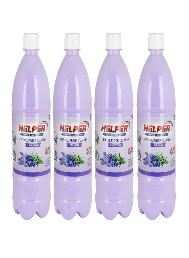 Helper منظف أرضيات طبيعي وعضوي معطر برائحة الأعشاب من هيلبر | منظف أسطح | لتر واحد لكل عبوة | عبوة من 4 قطع | (لافندر) - Image 5