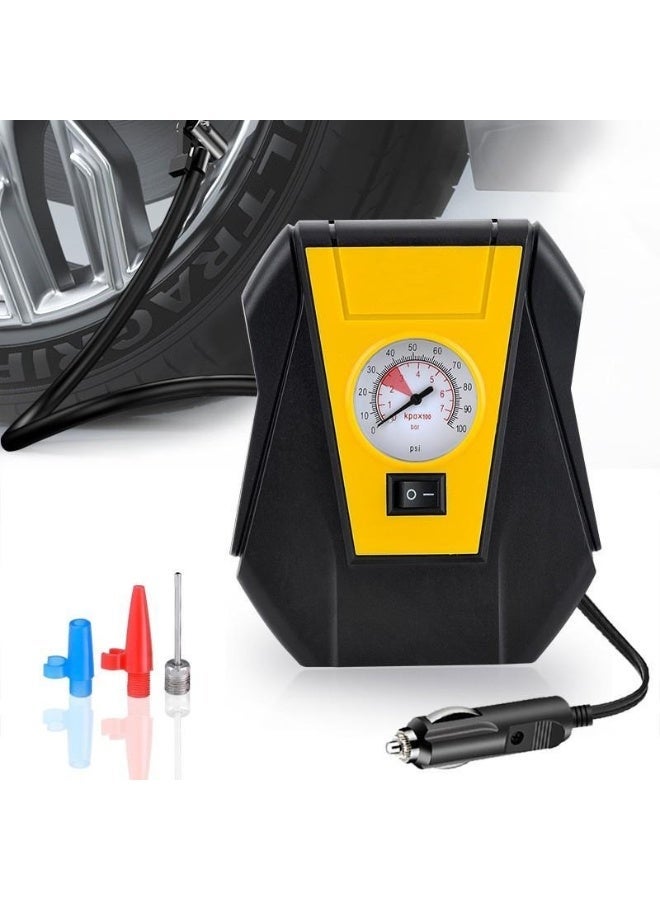 دينكس ضاغط هواء محمول، طاقة تيار مستمر 12 فولت، أقصى ضغط 100 رطل لكل بوصة مربعة، محرك 70 وات، طول القصبة الهوائية 36 سم - Image 4