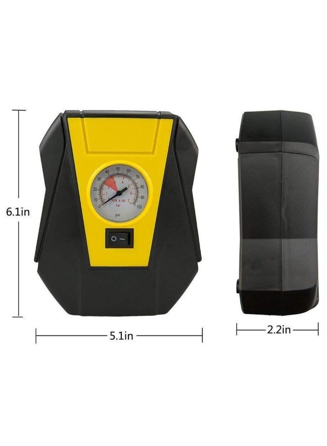 دينكس ضاغط هواء محمول، طاقة تيار مستمر 12 فولت، أقصى ضغط 100 رطل لكل بوصة مربعة، محرك 70 وات، طول القصبة الهوائية 36 سم - Image 5