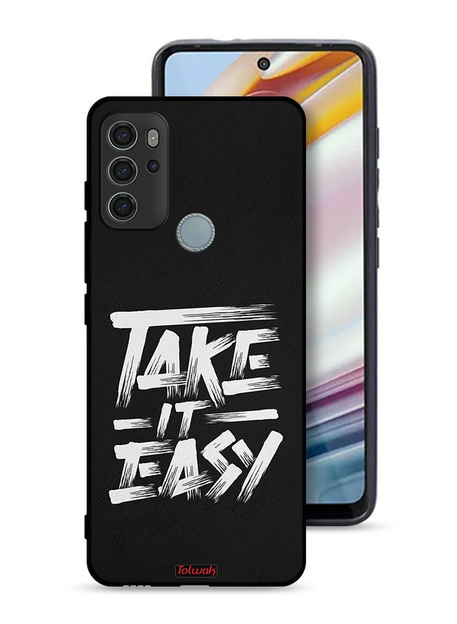 Tolwak Motorola Moto G60S Protective Case Cover Take It Easy - Image 1