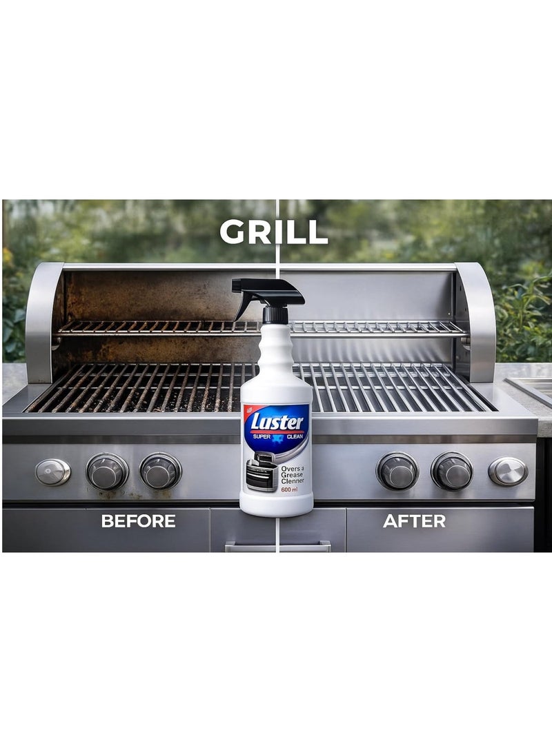 Luster Eg Luster Grease Killer and Degreaser for Cleaning Ovens and Stoves - 600ml - Image 4