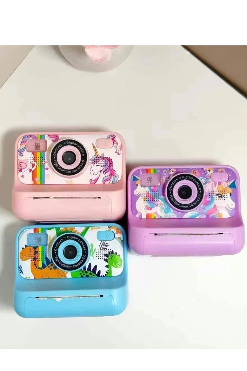 Generic Children's Camera With Printing Can Shoot Children's Gift Mini Toy Camera Photos Video Digital Instant Camera - Image 2