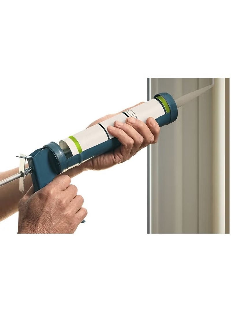 WACKER Hand Caulking Gun Heavy Duty Silicone Glue Gun 9 Inch With 2 Piece Wacker Germany Silicone Sealant General Purpose GP Clear 280ml - Image 4