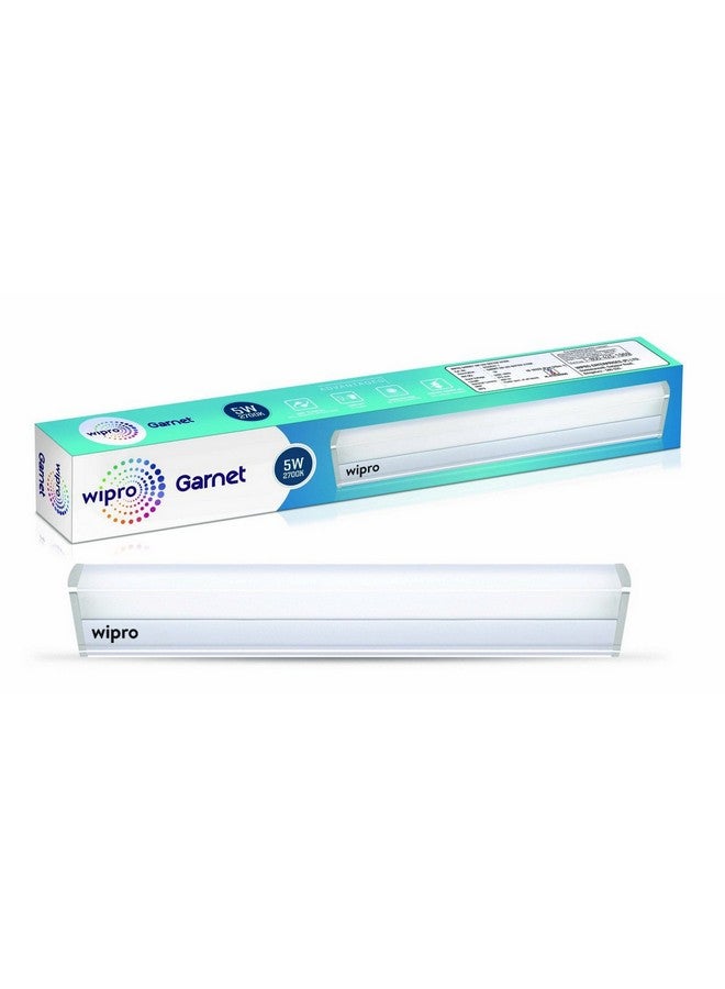 Wipro Garnet 5W LED Batten for Living Room & Bedroom | 1 Ft | Warmwhite (2700K) | 450 Lumen| Bright & Energy Efficient Tubelight for Home & Office | Tubelight for Dressing Table & Mirror | Pack of 1 - Image 1
