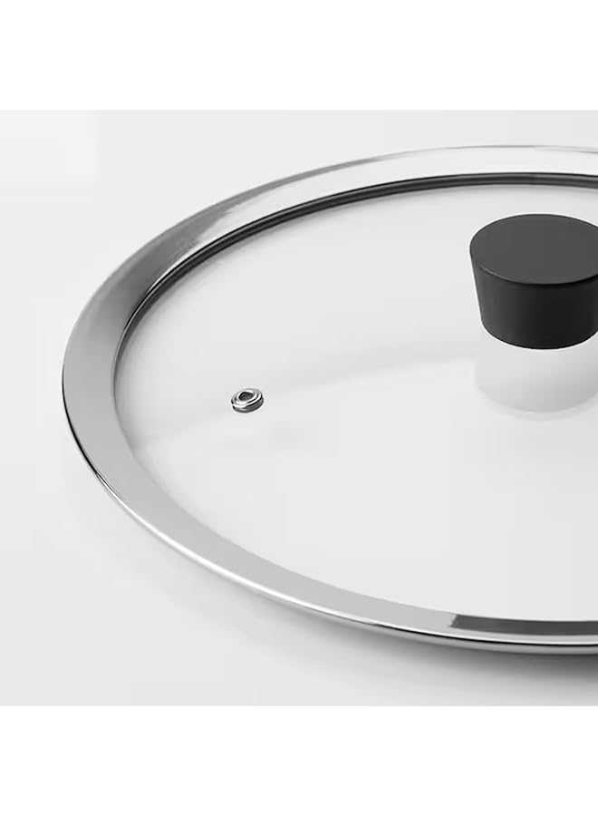 إيروريكس غطاء زجاجي شفاف 29 سم مع فتحة تهوية للبخار ومقبض مقاوم للحرارة للأواني والمقالي - Image 4