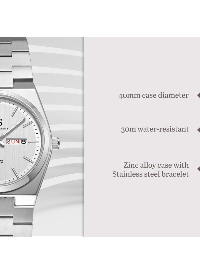 Men's Stainless Steel Analog Watch K24011-SBSW - 40 mm