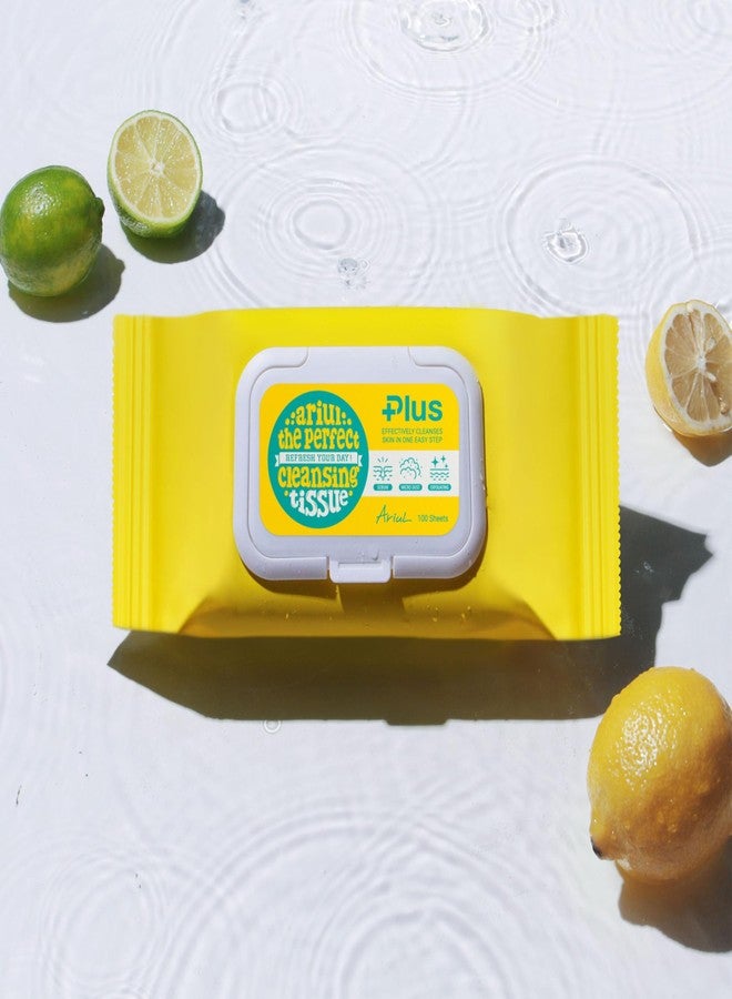 Ariul The Perfect Cleansing Tissue Plus (100 Sheets) Korean Makeup Remover Wipes, Low pH Deep Cleansing Face Wipes, Removes Waterproof Makeup, Pore Impurities & Fine Dust, Gentle Exfoliating Hydrating Facial Cleansing Tissues - Image 3