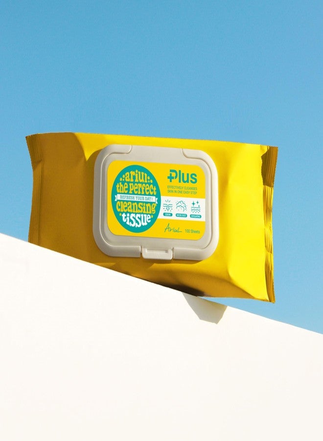 Ariul The Perfect Cleansing Tissue Plus (100 Sheets) Korean Makeup Remover Wipes, Low pH Deep Cleansing Face Wipes, Removes Waterproof Makeup, Pore Impurities & Fine Dust, Gentle Exfoliating Hydrating Facial Cleansing Tissues - Image 5