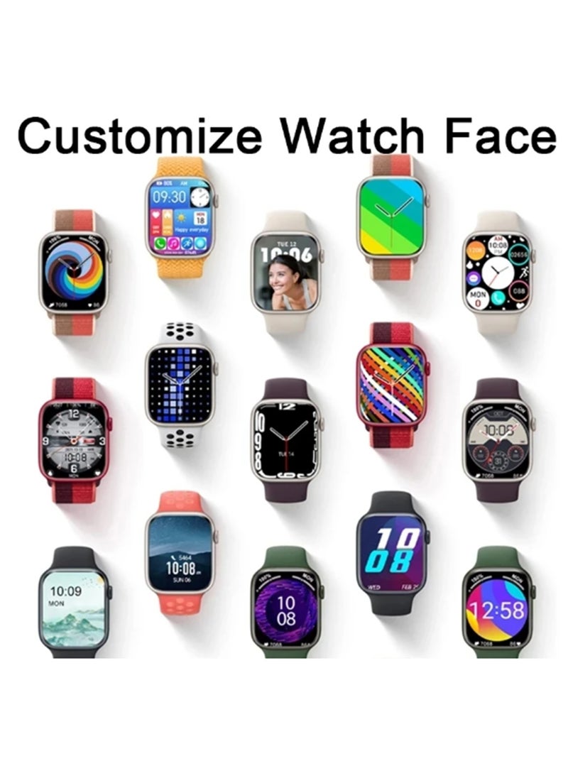 BSNL - BSNL Unisex Smart Watch X  2 PCS GPS Smart watch Always On Display Body Temperature BT Call NFC For IOS Android - Black - Image 1