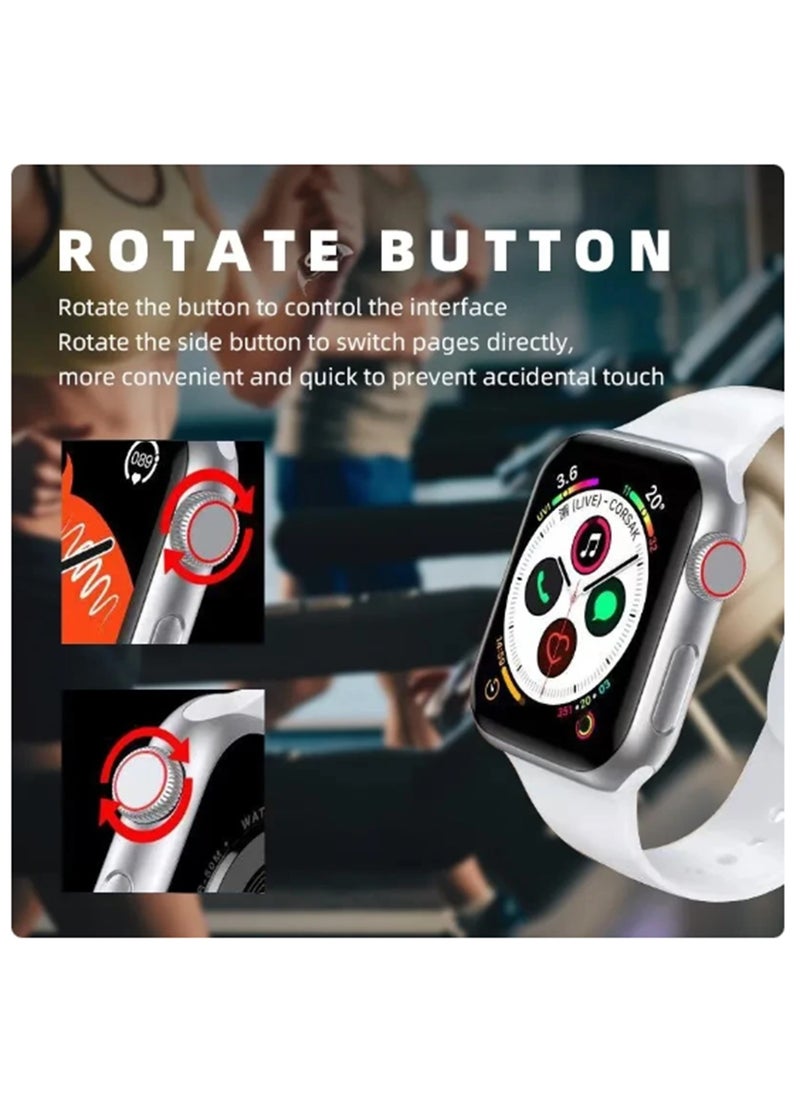 BSNL - BSNL Unisex Smart Watch X  2 PCS GPS Smart watch Always On Display Body Temperature BT Call NFC For IOS Android - Black - Image 1