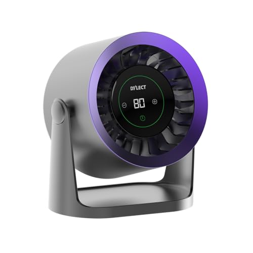 Dylect® Briza Storm Rechargeable Fan | 4000mAh Battery | TruSilent BLDC Motor | 6-Speed | 11h Runtime | Touch LED Display | Type-C | Turbo Airflow | Portable Fan | Home & Beyond | Orchid Bloom - Image 1