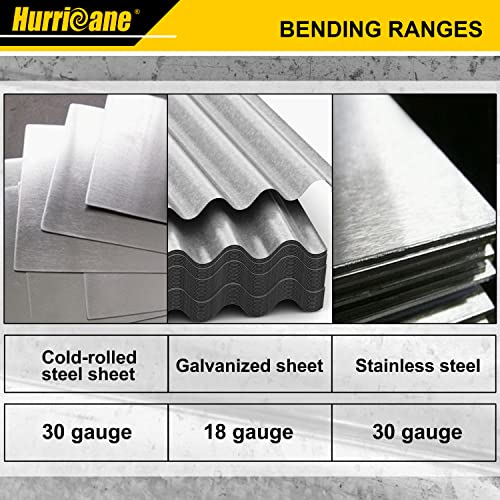 HURRICANE 18 Inch Folding Tool, Sheet Metal Bending Tool for HVAC, Bending and Forming Metal - Image 3