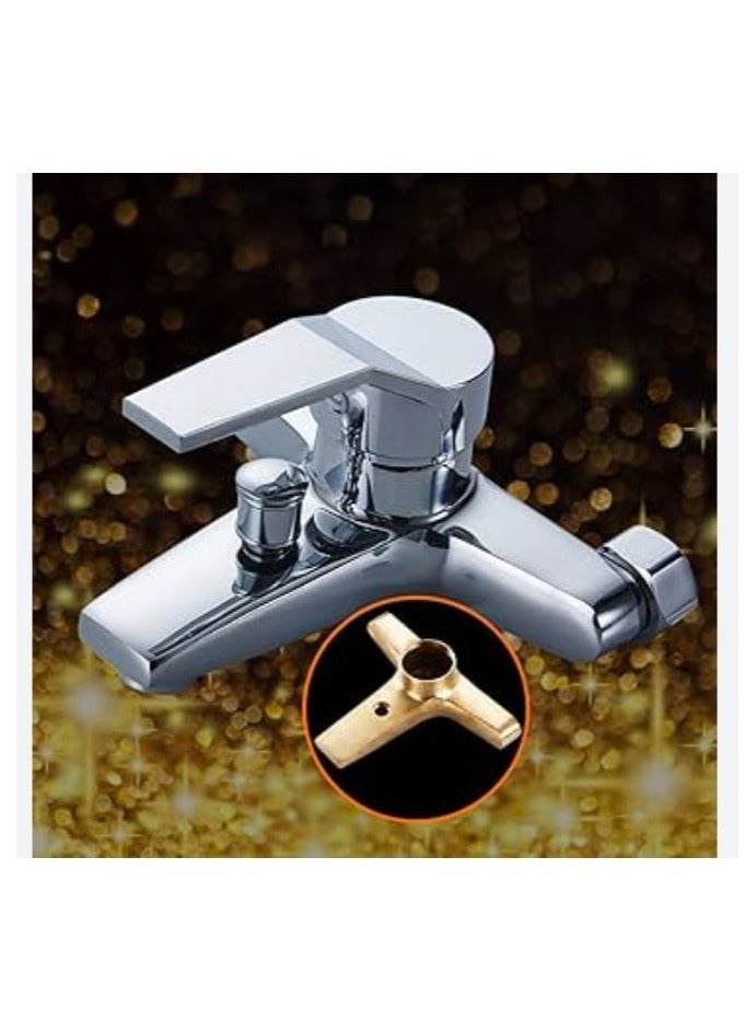 Shower set including 2 mixers (bathtub mixer and shower basin mixer) - Image 2