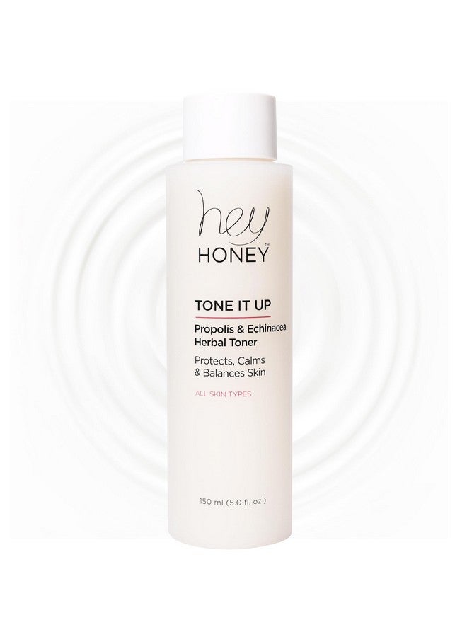 Hey Honey Skincare Tone It Up Propolis & Echinacea Water Herbal Face Toner | Effective 3-In-1 Moisturizing, Soothes & Protects | Deep Pores Skin Ph Balance | 5.0 Oz. - Image 1