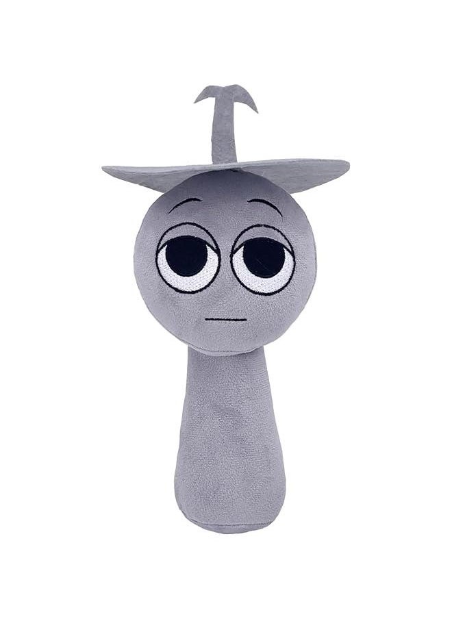 Sprunki Plush, Sprunki Game Plush, Wenda Sprunki, Sprunki Gray, for Kids (Clukr)