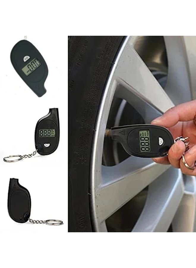 Digital Tire Pressure Gauge 1pc LCD Display Car Motorcycle Air Tester Meter - Image 3