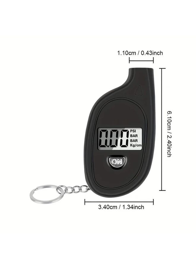 Digital Tire Pressure Gauge 1pc LCD Display Car Motorcycle Air Tester Meter - Image 2