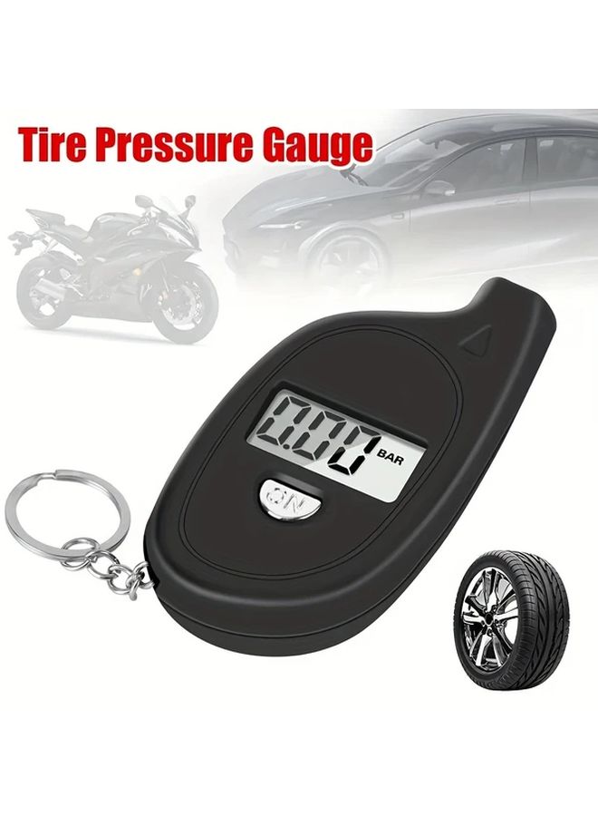 Digital Tire Pressure Gauge 1pc LCD Display Car Motorcycle Air Tester Meter - Image 4