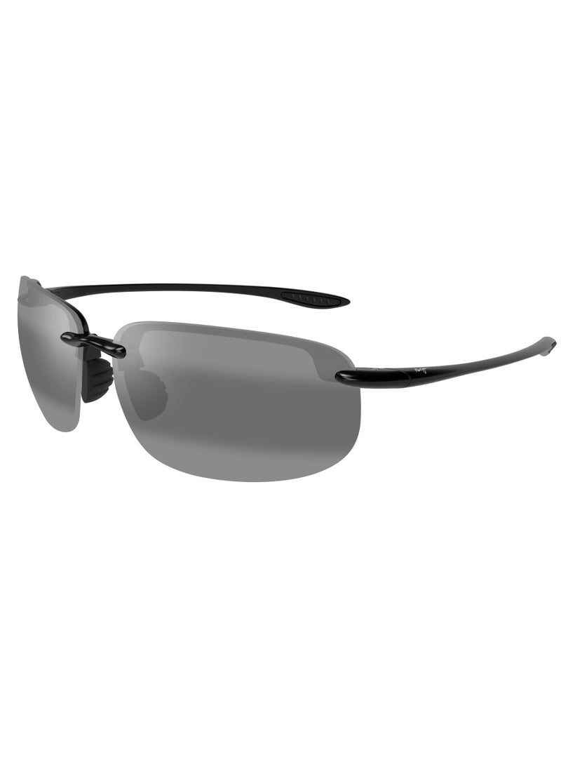 MAUI JIM Maui Jim Ho'okipa XLarge 456-02 Unisex Polarized Rectangular Sunglasses – 68 mm Lens Size  - Image 1