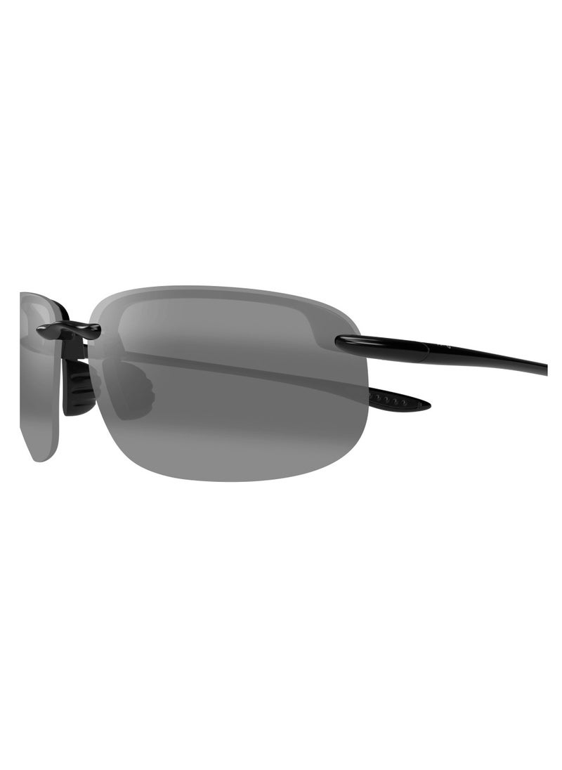 MAUI JIM Maui Jim Ho'okipa XLarge 456-02 Unisex Polarized Rectangular Sunglasses – 68 mm Lens Size  - Image 2