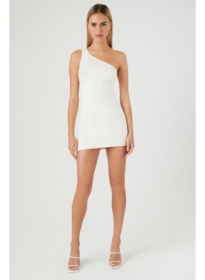 FOREVER 21 كونتور فستان قصير بكتف واحد - Image 5