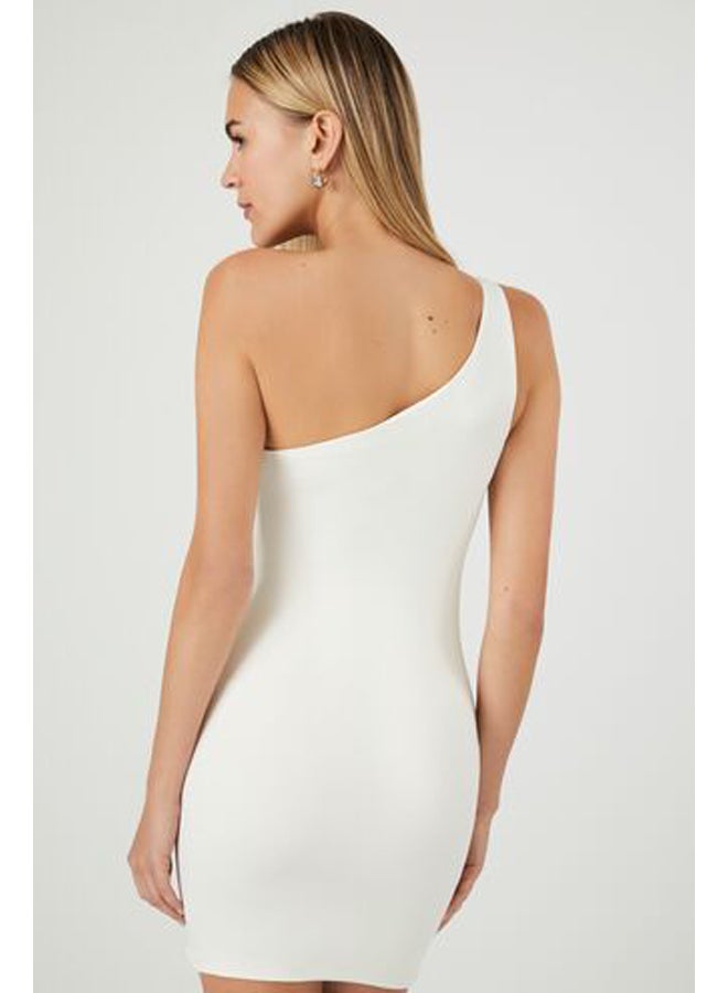 FOREVER 21 كونتور فستان قصير بكتف واحد - Image 4