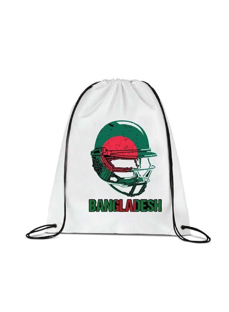 Bangladesh Cricket Sports Fans Set - Pack of 3 Combo - Cap, Drawstring Bag, and Hand Flag - Ideal for Matches, Events, and Everyday Use - Perfect for Sports Fans - Image 3