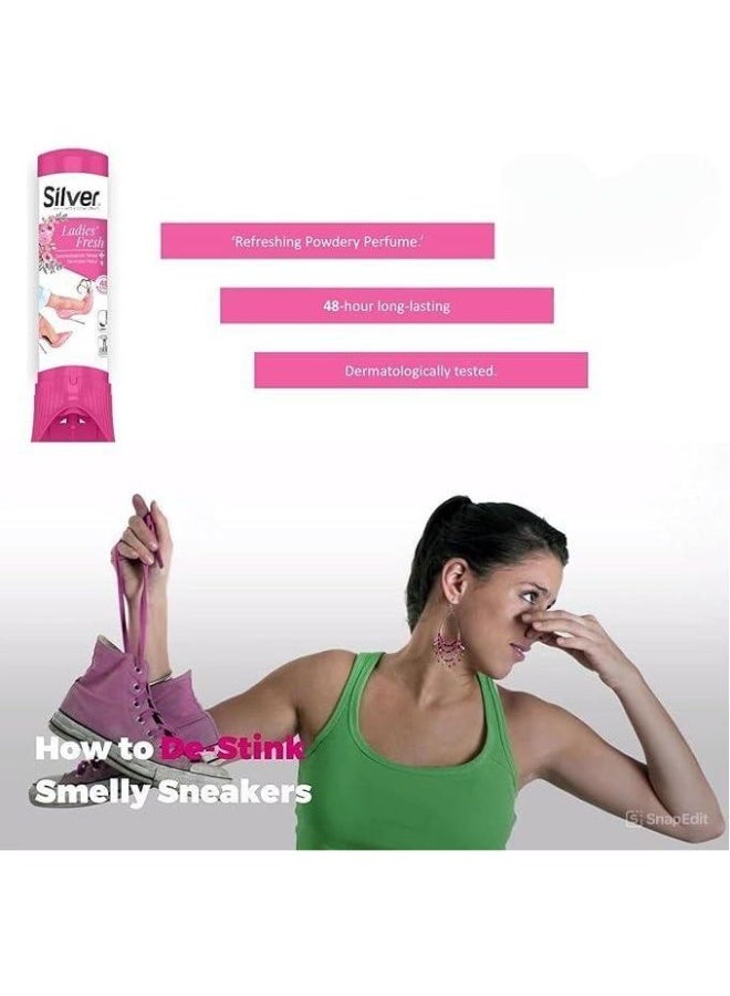 Silver Ladies' Fresh Shoe Freshener And Deodoriser 100 ML - Image 5