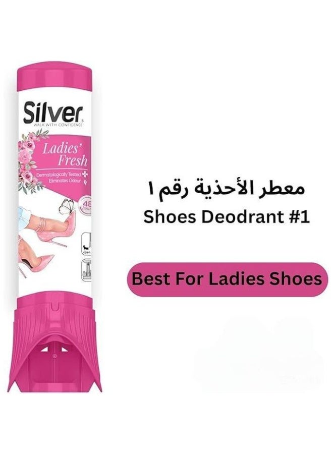 Silver Ladies' Fresh Shoe Freshener And Deodoriser 100 ML - Image 3