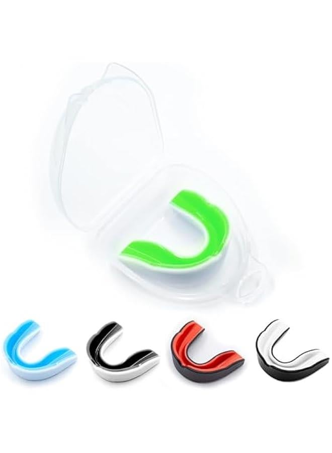 HOOKOR 5 Pack Kids Youth Mouth Guard for Sports, Child Teen Athletic Mouthguard with Case for Football Lacrosse Basketball Taekwondo Boxing MMA Rugby Karate Wrestling - Image 1