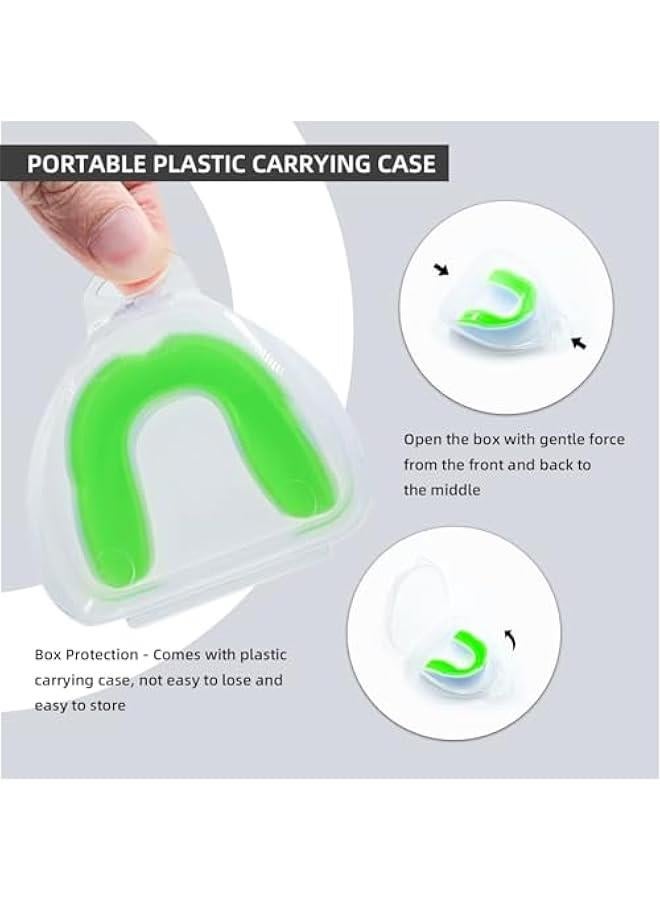 HOOKOR 5 Pack Kids Youth Mouth Guard for Sports, Child Teen Athletic Mouthguard with Case for Football Lacrosse Basketball Taekwondo Boxing MMA Rugby Karate Wrestling - Image 4