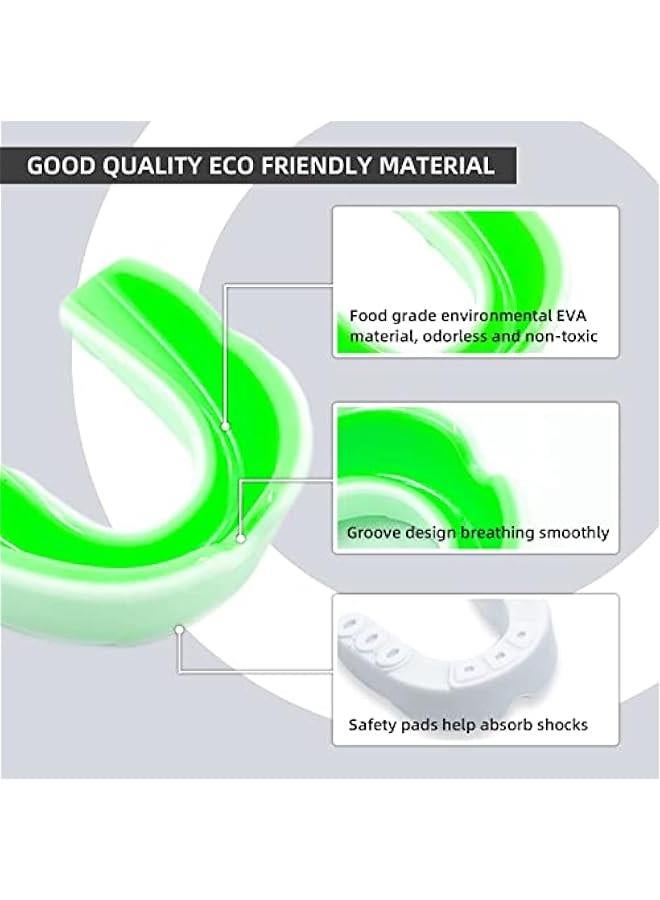 HOOKOR 5 Pack Kids Youth Mouth Guard for Sports, Child Teen Athletic Mouthguard with Case for Football Lacrosse Basketball Taekwondo Boxing MMA Rugby Karate Wrestling - Image 3